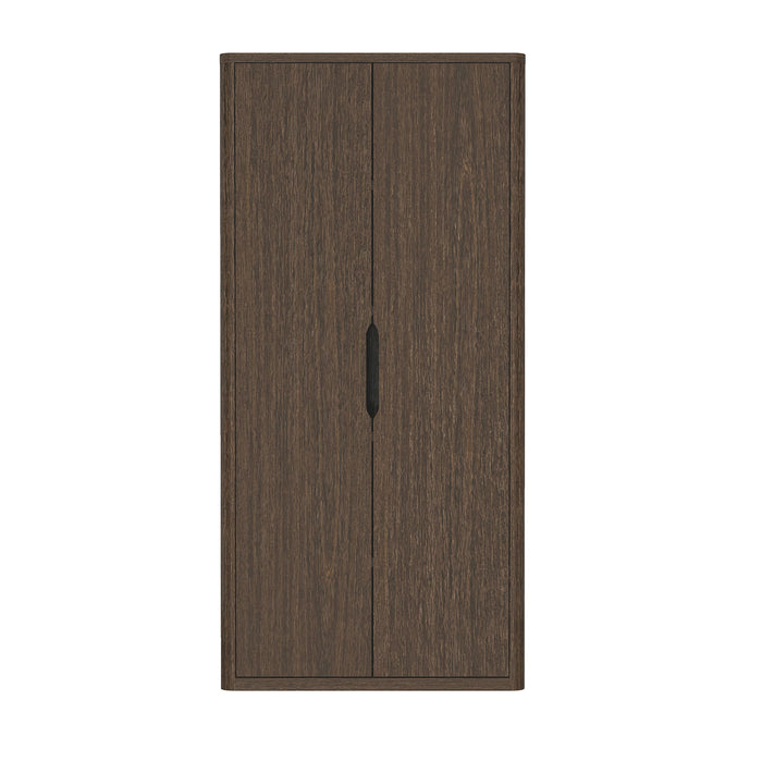 Rivington Modern 38" Bookcase Cabinet in Walnut