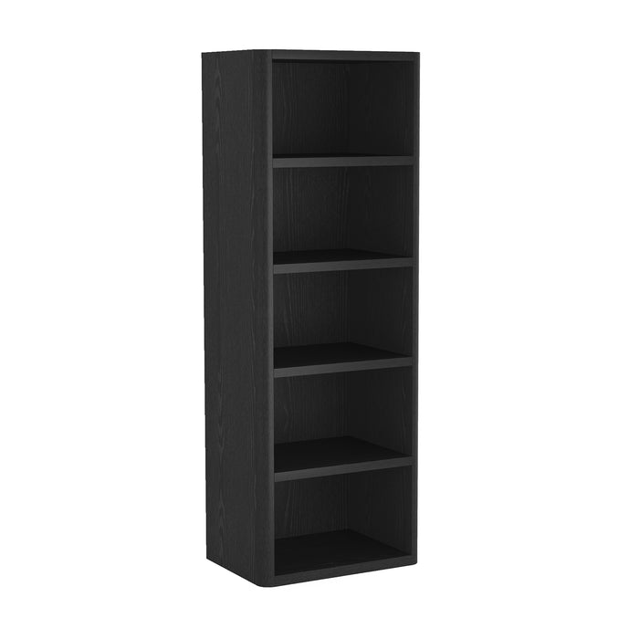 Rivington Modern 28" Open Bookcase in Black