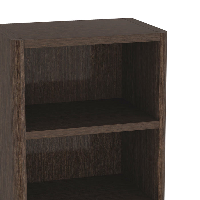 Rivington Modern 28" Open Bookcase in Dark Walnut - Set of 3