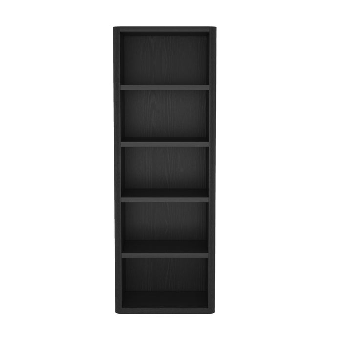 Rivington Modern 28" Open Bookcase in Black