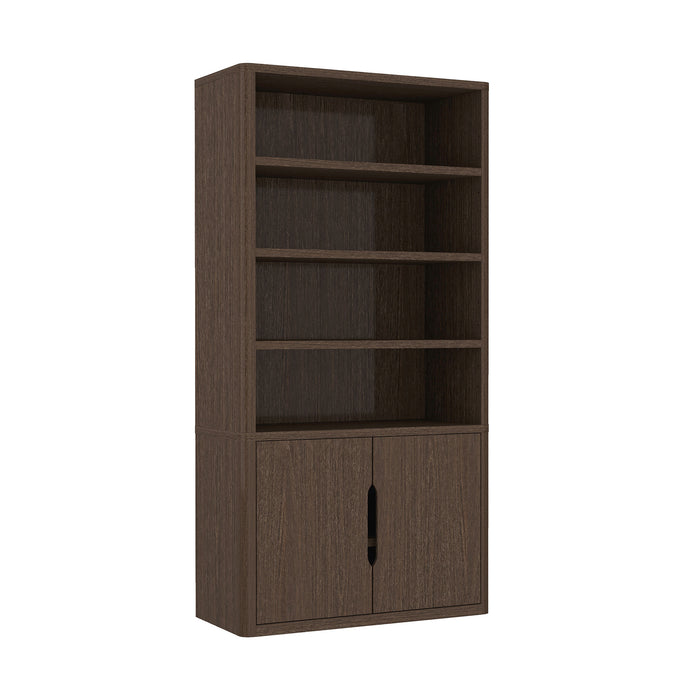 Rivington Modern 40" Bookcase Cabinet in Walnut - Set of 3