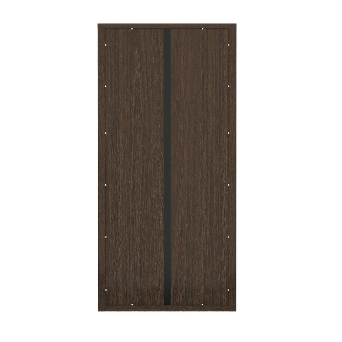Rivington Modern 38" Bookcase Cabinet in Walnut - Set of 3