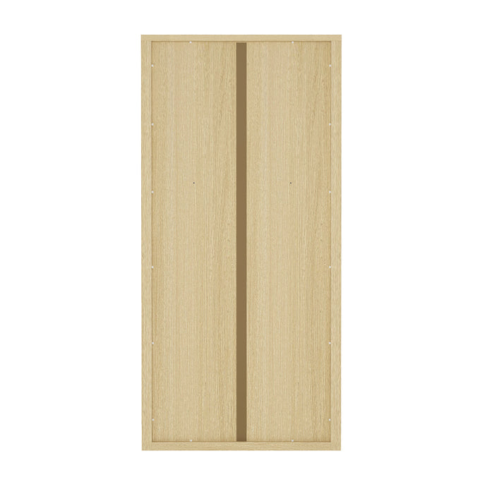 Rivington Modern 38" Bookcase Cabinet in Natural Oak - Set of 3