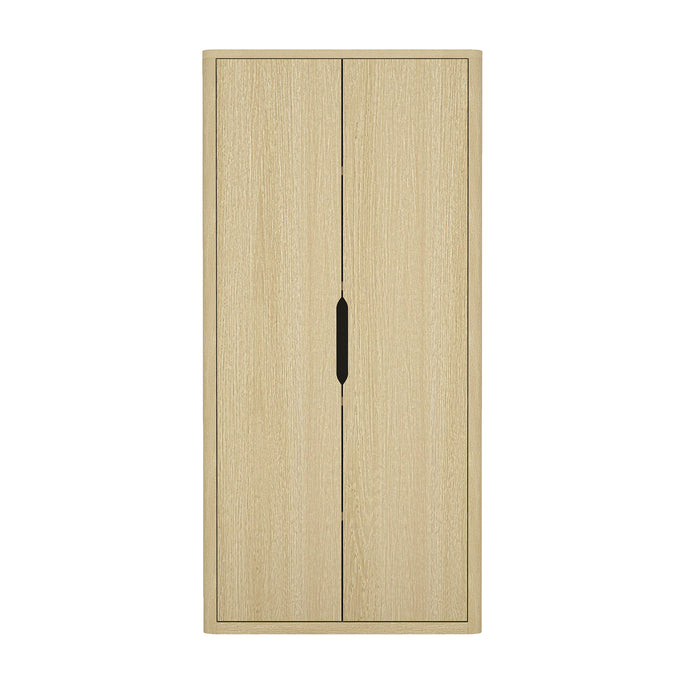 Rivington Modern 38" Bookcase Cabinet in Natural Oak