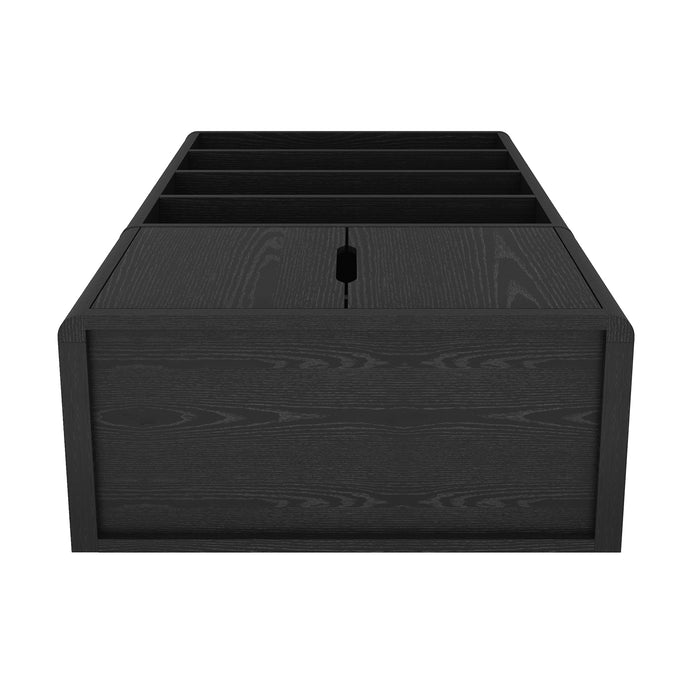 Rivington Modern 40" Bookcase Cabinet in Black - Set of 3