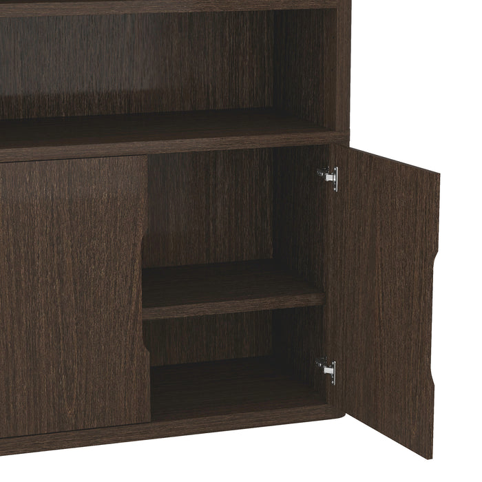 Rivington Modern 40" Bookcase Cabinet in Walnut - Set of 2