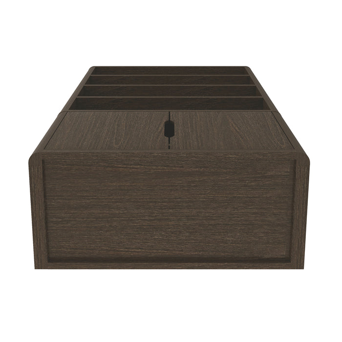 Rivington Modern 40" Bookcase Cabinet in Walnut - Set of 3