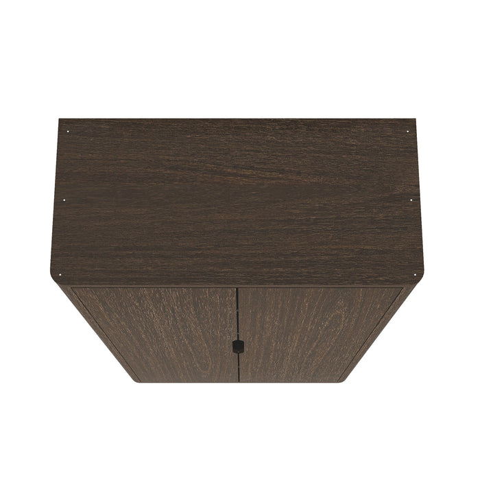 Rivington Modern 38" Bookcase Cabinet in Walnut - Set of 3