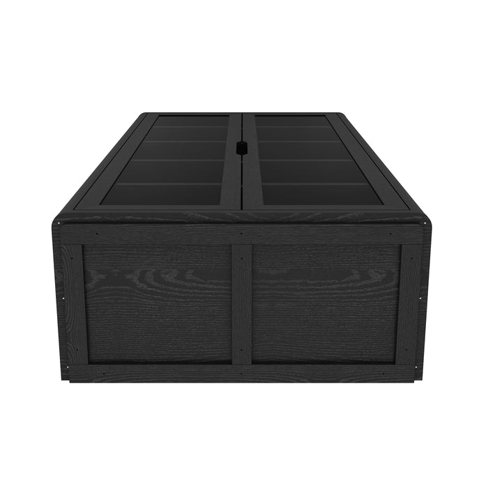 Rivington Modern 38" Bookcase Cabinet in Black - Set of 2