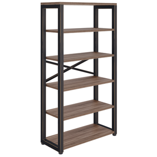 Office Source Riveted Collection 66"H Metal Bookcase - HIB3566